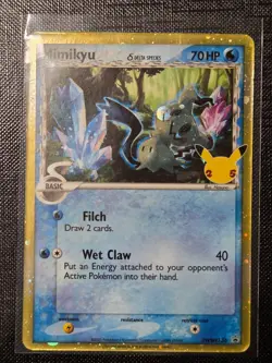 Pokemon Mimikyu TCG SWSH136 Celebrations Black Star Promo Holo Card - Image 1