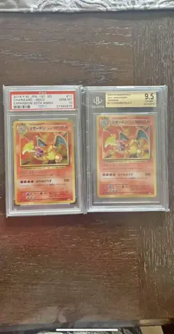 PSA 10 Charizard 006 Base Set 1996 Japanese Pokemon Holo New Cert Two Cards - Image 1