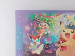 Jirachi Rowlet Victini Pikachu - Pokemon Center Tohoku Clear Card From Japan - Image 3