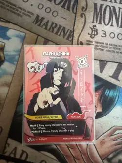 Naruto Mhytos Card Game Itachi Pre Release Winner Card Promo English Near Mint - Image 1