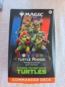 🔥MTG Commander Deck "Turtle Power" Teenage Mutant Ninja Turtles TMT Sealed 🐢 - Image 1