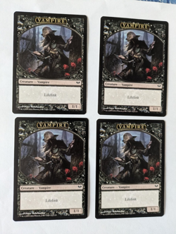 4 Vampire Token Dark Ascension MTG NM Free shipping with tracking - Image 1