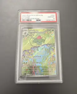 POKEMON MEW EN 151 ILLUSTRATION RARE #167 IVYSAUR PSA 10 - Image 1