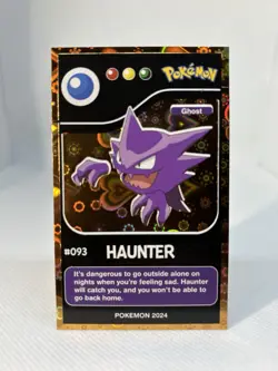 Haunter #93 - Gold Holo - Pokedex Black Kanto 2024 - Pokemon Card - Image 1