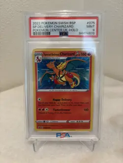 2022 SWSH BSP #75 “Special Delivery Charizard” Pokemon Center UK Promo PSA 9 - Image 1