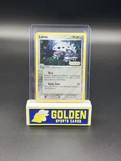 2006 LAIRON POKEMON LEGEND MAKER 38/92 REVERSE HOLO STAMPED NM - Image 1