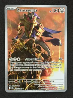 Pokemon TCG Destined Rivals Zamazenta 201/182 Illustration Rare NM - Image 1