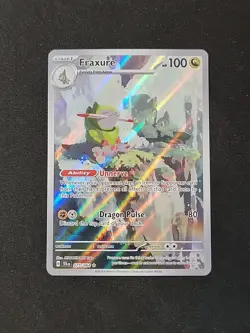 Pokemon TCG Fraxure 077/064 Shrouded Fable Illustration Rare Holo NM - Image 1