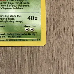 Vileplume 31/64 Jungle Rare Pokemon Card Non-Holo LP/MP - Image 5