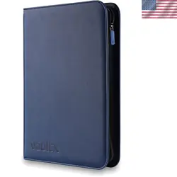 Blue Trading Card Binder - 20 Pages, Protect Your 160 Card Collection - Image 1