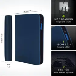 Blue Trading Card Binder - 20 Pages, Protect Your 160 Card Collection - Image 4