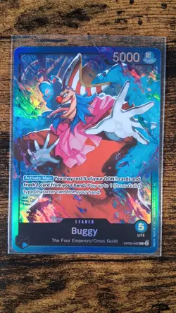 Buggy OP09-042 Leader Alt Art One Piece TCG Starter Deck 25 NM Foil English - Image 1