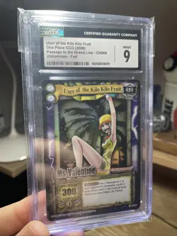 2006 One Piece Passage to the Grand Line CCG Ms. Valentine Foil Card CH069 CGC 9 - Image 1