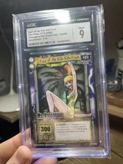 2006 One Piece Passage to the Grand Line CCG Ms. Valentine Foil Card CH069 CGC 9 - Image 3