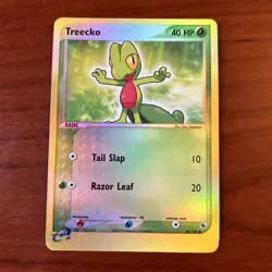 Pokemon TCG 2003 Treecko Reverse Holo Ruby & Sapphire Vintage Collectors Card - Image 1