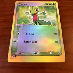 Pokemon TCG 2003 Treecko Reverse Holo Ruby & Sapphire Vintage Collectors Card - Image 3