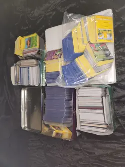 Pokemon TCG thousands of cards Mixed Card Lot with Binder and Tin (nearly 10LBS) - Image 1