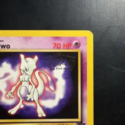 Pokemon Vintage Promo Mewtwo #3 WotC Black Star Kid’s WB Movie Promo Card - Image 3