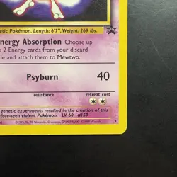 Pokemon Vintage Promo Mewtwo #3 WotC Black Star Kid’s WB Movie Promo Card - Image 4