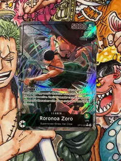 One Piece Roronoa Zoro (Alt Art) OP12-020 Leader Card - Legacy of the Master - Image 1