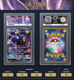 ACE 10 Umbreon GX 037/060 Collection Moon Pokemon Card PERFECT SUBS - Image 3
