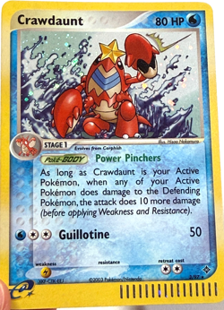 Pokemon Crawdaunt 3/97 Holo EX Dragon 2003 Rare E-Series - Image 1