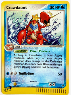 Pokemon Crawdaunt 3/97 Holo EX Dragon 2003 Rare E-Series - Image 2