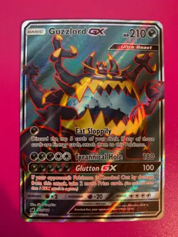 Pokemon TCG SM - Crimson Invasion #105/111 Guzzlord GX (Full Art) Holo NM - Image 1