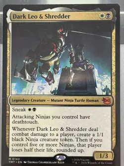 Dark Leo & Shredder (Non-foil) Teenage Mutant Ninja Turtles 0142 Mythic MTG - Image 2