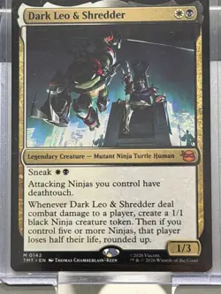 Dark Leo & Shredder (Non-foil) Teenage Mutant Ninja Turtles 0142 Mythic MTG - Image 3