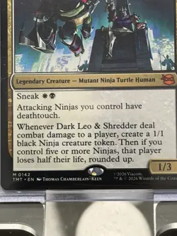 Dark Leo & Shredder (Non-foil) Teenage Mutant Ninja Turtles 0142 Mythic MTG - Image 4