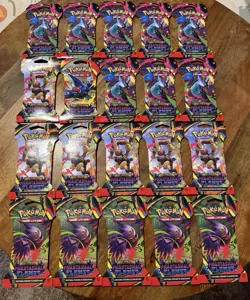 BRAND NEW-Pokemon TCG x20 Phantasmal Flames Sleeved Booster Packs-SEALED - Image 1