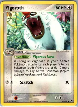 Vigoroth 50/107 Non Holo Deoxys - Pokemon Card - NM - Image 1