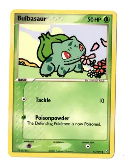 Pokemon EN Crystal Guardians Bulbasaur 45/100 LP - Image 1
