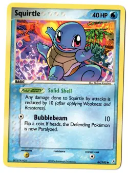 Pokemon EN Crystal Guardians Squirtle 64/100 NM-MT - Image 1