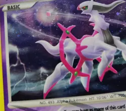 Pokemon Vintage EN Arceus lv100 Platinum Arceus Expansion Holo Rare #AR7 LP - Image 2