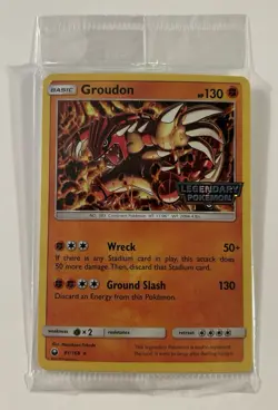 Pokemon Groudon 81/168 Holo SEALED - Legendary Pokemon Stamp GameStop Promo - Image 1