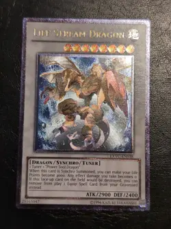 Yu-Gi-Oh! ULTIMATE RARE CARD LIFE STREAM DRAGON EXVC-EN038 NM/VLP - Image 1