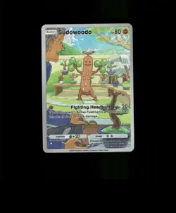 FAN-ART READ DESCRIPTION BELOW HOLO Sudowoodo Card Sudowoodo Pokemon Card p1 - Image 1