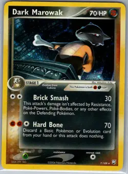 Dark Marowak 7/109 Holo Team Rocket Returns - Pokemon Card - NM - Image 1