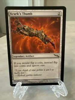 MTG Krark's Thumb Mirrodin 190/306 Regular Rare - Image 1
