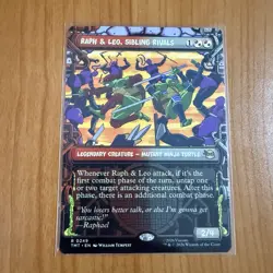 Raph & Leo Sibling Rivals - Showcase TMNT Teenage Mutant Ninja Turtles MTG Magic - Image 1