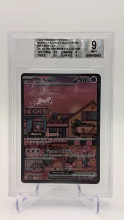 Pokemon Mew EX TCG SVP053, Ultra Premium Holo, Black Star Promo Beckett 9 - Image 1
