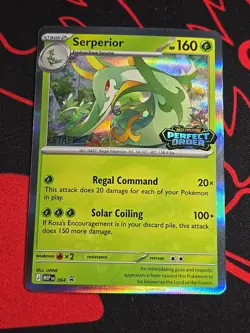 Serperior Perfect Order Prerelease Staff Promo 064 HOLO NM Stamped - Image 1