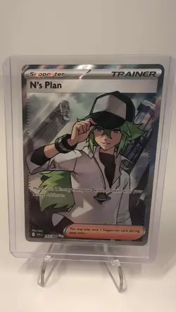 Pokemon TCG - N’s Plan 163/086 ULTRA RARE FULL ART Pokemon SV: BLACK BOLT, NM - Image 1