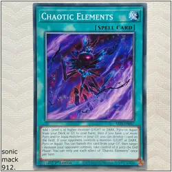 Chaotic Elements - ALIN-EN067 - Common 1st Edition Yugioh - Image 1