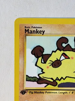 Mankey- 1st Edition Team Rocket Vintage Pokemon Card 61/82 - NM - Image 3