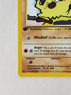 Mankey- 1st Edition Team Rocket Vintage Pokemon Card 61/82 - NM - Image 4