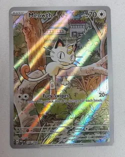 Pokemon Meowth Phantasmal Flames 106/094 Holofoil Card A Beauty - Image 1