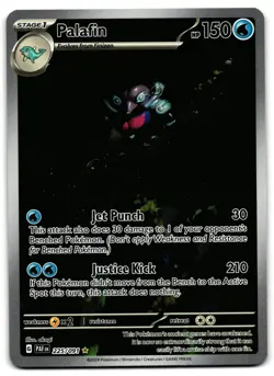 Palafin 225/091 - Paldean Fates Illustration Rare Pokemon TCG - LP Card - Image 1